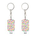 thumbnail image 2 of Goofa Tulips Flowers Printed Rectangular Metal Keychain Bag Charm Floral Charm for Purse Keys Metal Keyring Gift for Women Accessories, 2 of 7