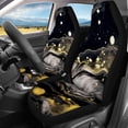 thumbnail image 3 of Uourmeti Black and Gold Marble Pattern Car Seat Covers 3 PCS Seat Protection Cover Breathable Full Backrest Suitable for most Cars Sedans, 3 of 10