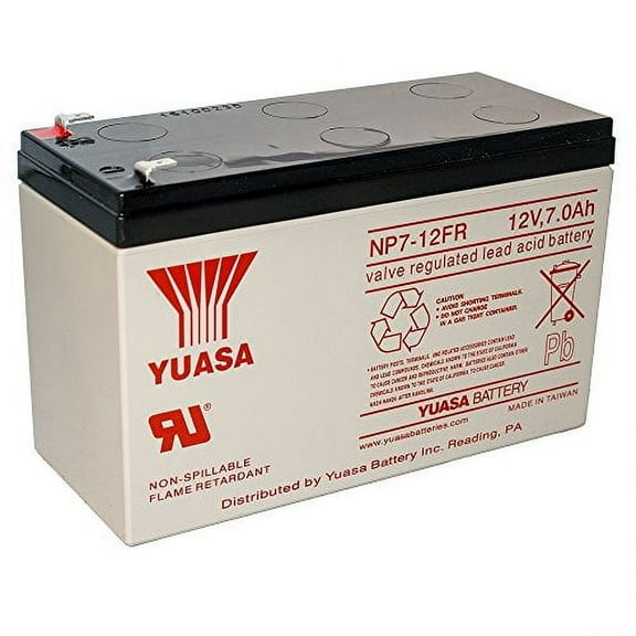 Yuasa NP7-12FR-NP7-12FR FLAME RETARDANT SLA BATTERY 12V 7AH -REPLACES UB1270 / P