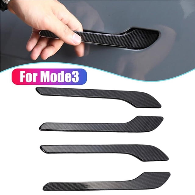 Kenally 4Pcs Car Door Handle ABS Modification Decals Wraps Multifunctional Styling Sticker Vehicle Decoration Automobile Tools Automoción decorativa y accesorios No. 4 Kenally VI012082-04