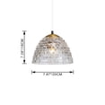 thumbnail image 2 of Kiven Pendant Light Equipped with Dimmable Lighting Wire（177.16 inches）, E26 1-Light Nordic Bar Bedroom Bedside Lamp Creative Personality Glass Pendant Lamp,TB2160-GD-B(Bulb Not Included), 2 of 6