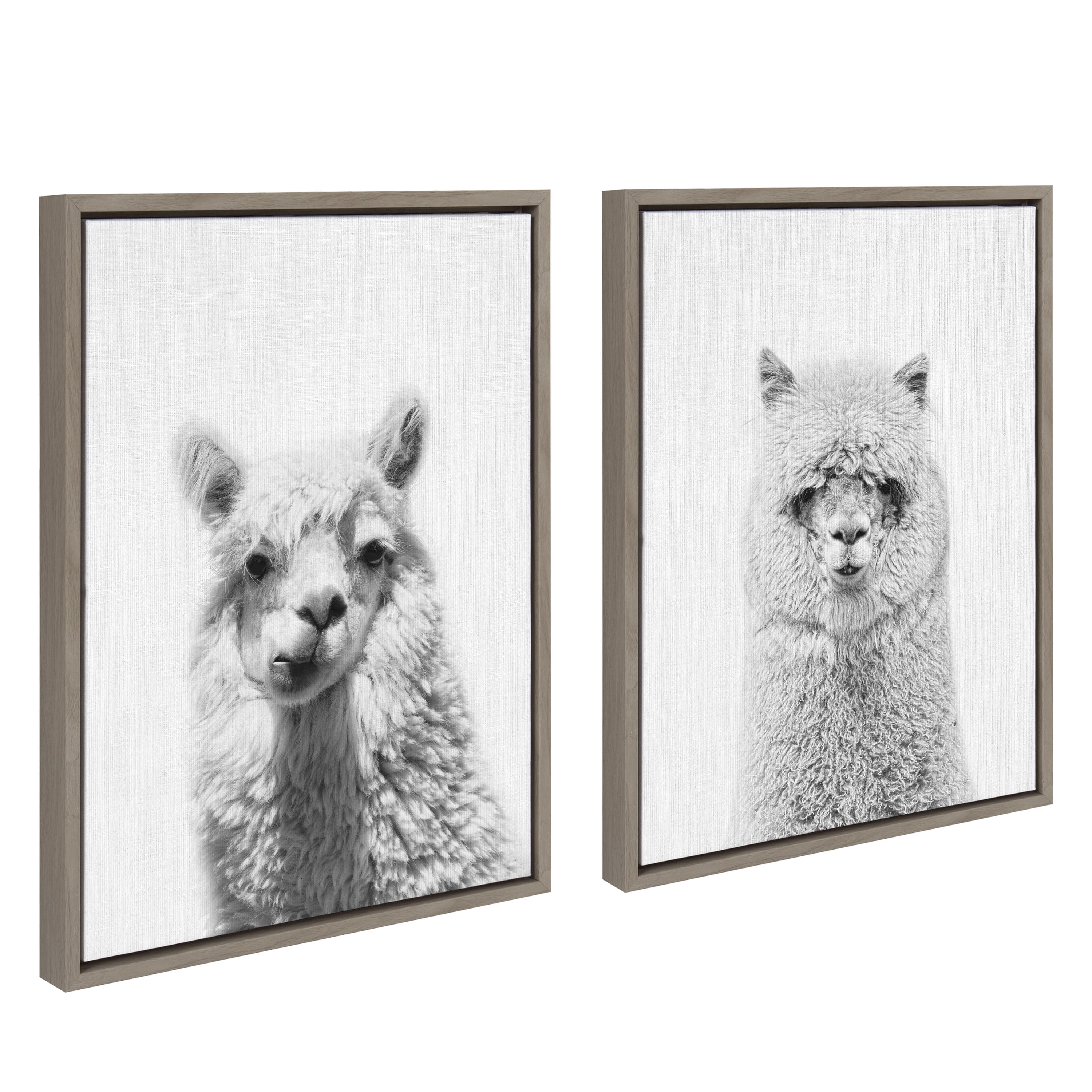 Kate and Laurel Animals/Insects Framed Canvas Art Prints, 18 in x 24 in, 2-Pieces, by Simon Te Of Tai
