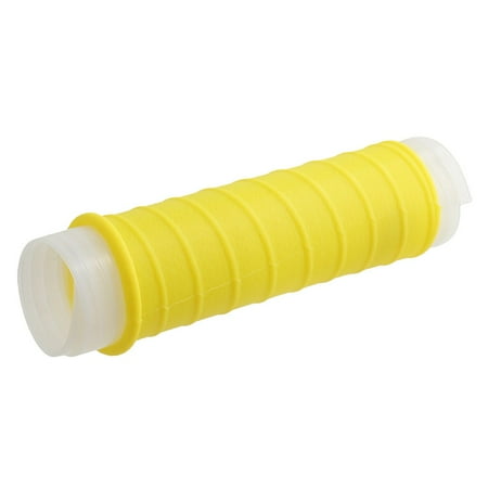 Fishing Rod Silicone Grip Non-Slip Sweat Absorbing Wrap Strap Fishing Rod Yellow Keel Pattern