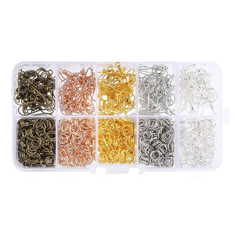 1128 Pieces Earrings Making Supplies Kit with Earring Hooks Jump Rings Pliers Walmart