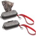 thumbnail image 1 of Dispenser, Dog Holder Puppy Pet Waste Bag Holder Security Leak Proof Suitable for Placement Pet Poop Waste Bag Portable Dogs Garbage Bag 2 Pcs (grey), 1 of 7