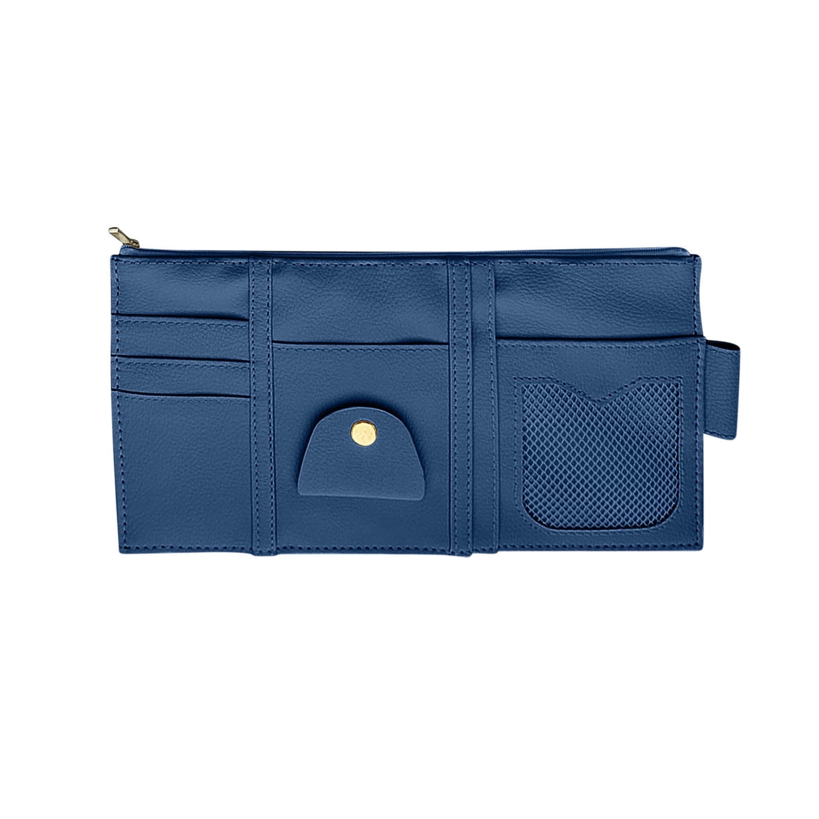 WNFJR New Car Sun Visor Organizer Storage Car Styling Visor Clip Sunglasses Card Pouch Multi-Pocket Car Interior Accessories Organizer Easy Installation Leather Car Seat Storage Bag