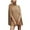 Khaki, variant on Babysbule Women's Fashion Sweater Fashion Women Fashion Solid Color Cloak-Style Sweater Turtleneck Sweater