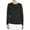 Black, variant on Women's Scrubs Long Sleeve Cotton Tee Large Heather Grey