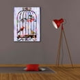 thumbnail image 4 of Epic Graffiti 'Bird Cage' by Artpoptart, Canvas Wall Art, 26"x34", 4 of 8