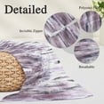 thumbnail image 2 of Purple Vintage Pillow Covers, Linen Long Throw Pillow Case, Striped Painting Retro Abstract Art Holiday Pillow Protector Decorative Cushion Cover for Living Room/Bedroom 24" x 36", 2 of 8