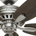 thumbnail image 5 of Hunter 52 inch Indoor Ceiling Fan No Light with Pull Chain - Ceiling Fan without Light, Standard Mount, 5 Blades, For Bedroom, Living Room, or Kitchen, Quiet - Newsome 53321, Brushed Nickel, 5 of 14