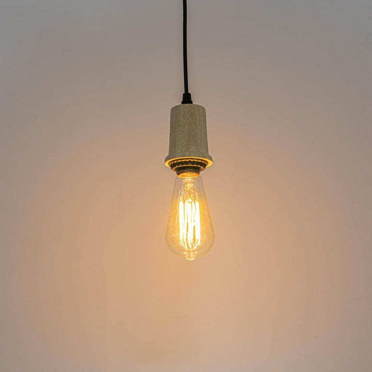 KAYYELAMP J-Type Total Length 39.3in Track Pendant Light E26 Brown