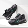thumbnail image 3 of SKIUHS Men's Steel Toe Safety Work Shoes – Mesh & Faux Suede Breathable Stylish Lightweight, 3 of 6