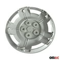 thumbnail image 3 of OMAC 15" Wheel Rim Cover Guard Hub Caps Durable Snap On ABS Silver 4 Pcs, 3 of 10