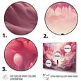 thumbnail image 3 of Designart "Serenity in the Skies Pink and White Balloon II" Landscapes Framed Wall Art - Modern Pink Abstract Landscapes Living Room Framed Canvas Art, 3 of 6