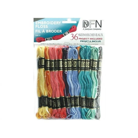 UPC: 0029064001358 | Janlynn Embroidery Floss 36pc Pack Variegated