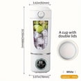 thumbnail image 1 of [Portable Fruit Juicer] USB Rechargeable Portable Fruit Juicer | 1pc, Small Juicer for Smoothie and Milkshake Making, Mini Ice Crusher, Three Modes, Digital Display, 12 Blades,, 1 of 14