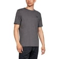 thumbnail image 3 of Under Armour Men's UA Sportstyle Short Sleeve Activewear Shirt, Charcoal Medium Heather, 4XL, 3 of 12
