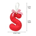 thumbnail image 3 of Yhmxh Christmas Initial with Bow, Red Christmas Tree Ornaments, Personalized DIY Christmas 26 Letters Ornaments Christmas Decoration Xmas Tree Hanging Decor, Farmhouse Felt Monograms Decoration, 3 of 6