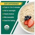 thumbnail image 3 of Coach's Oats Organic Whole Grain Oatmeal 3 lbs | Cracked nâ€™ Toasted Oats | Quick-Cooking, Steel Cut Texture | Heart-Healthy, Delicious Breakfast | Microwavable, Stovetop, Overnight Oatmeal, Rea, 3 of 3