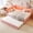 Full Size, Pink, variant on AISWORD Full Size Daybed with Trundle and L-Shaped Bookshelf Headboard, Upholstered Soft Corner Bed with Storage Shelves, Charging Station and LED Belt, White