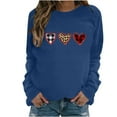 thumbnail image 2 of Amzcrzy Sweat-Shirt pour Femmes Mode Imprimé Col Rond Chandail Manches Longues Blouse Confortable Chandail en Molleton Saint-Valentin Chandails en Molleton pour Femmes Manches Longues Chemises pour Femmes Chandail Chandail en Molleton L, 2 of 4