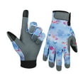 thumbnail image 2 of AURORA TRADE Printed Gardening Gloves Elastic Wrist Polyester Fabric Touch Screen Soft Unisex Gloves for Garden, 2 of 8
