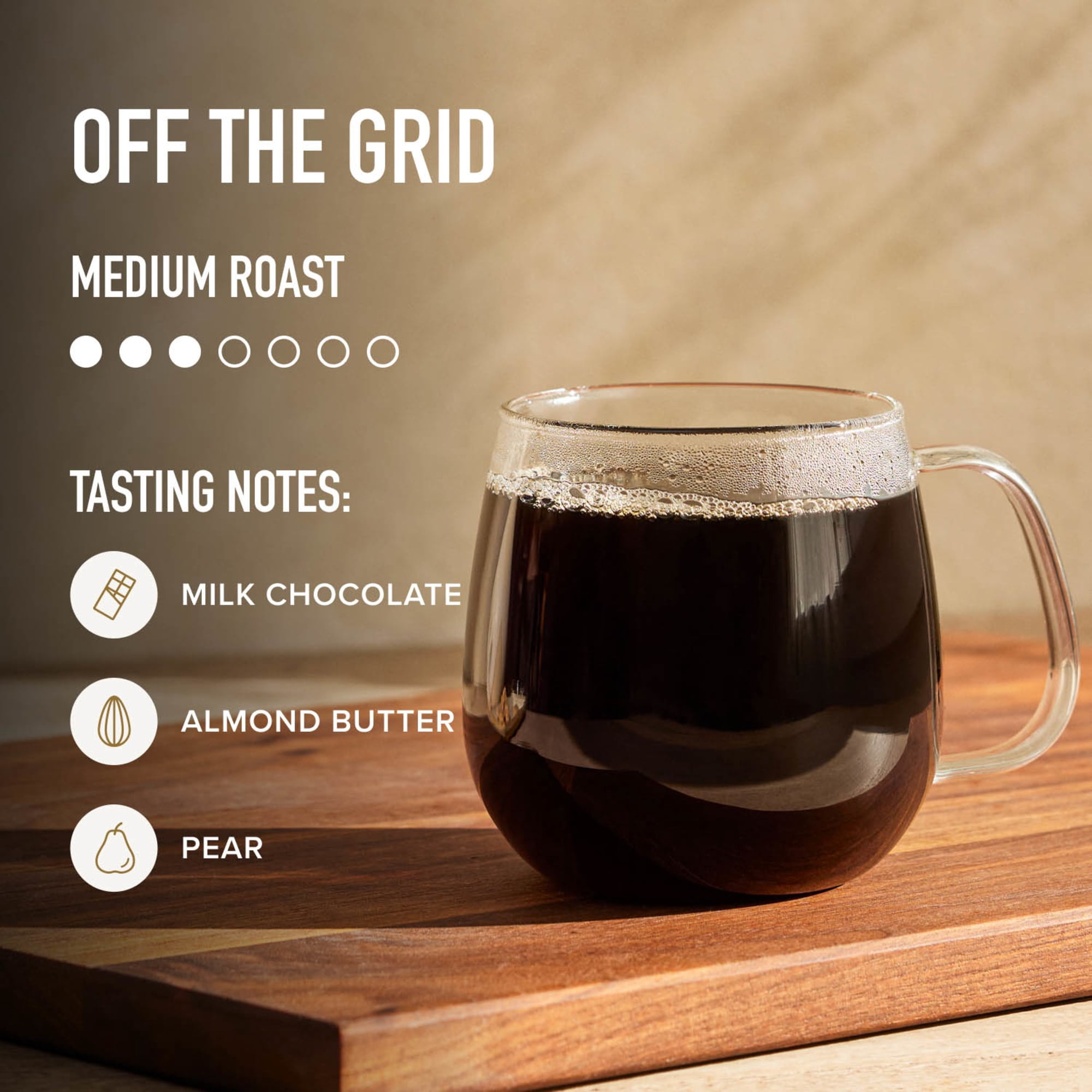 (6 pack) Peet's Coffee Off the Grid Premium Medium Roast Ground Coffee, Arabica, 10.5 oz