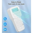 thumbnail image 3 of Label Maker Machine with Tape Rechargeable Label Maker Portable QWERTY Keyboard Labeler with Backlit LCD Screen tooth Label Printer LM for Kitchen Office School Organization, 3 of 9