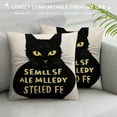 thumbnail image 3 of JEUXUS Funny Cat Throw Pillow Case, Gifts for Cat Pet Lovers,  Cushion Cover for Bed Sofa Bedroom Home Office Living Room Rocking Chair Decor,, 3 of 5