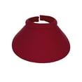 thumbnail image 2 of Top Headwear Women's Wide Brim Visor - Sports 5 Inch Wide Clip On Cap, Burgundy, 2 of 4