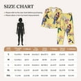 thumbnail image 6 of Junzan Beautiful Bright Birds And Flowers Print Womens Pajama Sets,Long Sleeve Button Down For Women Pjs 2 Piece, 6 of 9