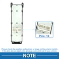 thumbnail image 4 of Interruptor de ventana eléctrica para automóvil Unique Bargains, interruptor de control de ventana del lado del conductor delantero izquierdo para Hyundai Sonata 2005-2007, negro, 4 of 7