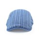 thumbnail image 2 of Gorro plano Gatsby Newsboy de mezclilla a rayas para hombre y mujer, 2 of 2