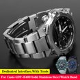 thumbnail image 2 of Correa de reloj de acero inoxidable macizo y fino adecuada para relojes Casio G-SHOCK Steel Heart GST-B400 Series Correa de reloj para hombre, 2 of 5