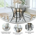 thumbnail image 3 of Flash Furniture Carlisle 42'' Round Glass Dining Table with Black Metal Frame, 3 of 12