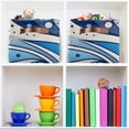 thumbnail image 7 of Blue White Partern Storage Bins Baskets With Handles Storage Box Clothes Organizer Organization Toys, 7 of 7