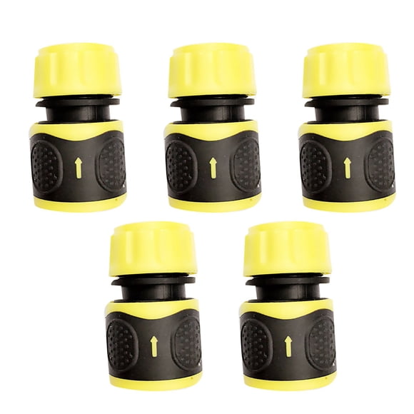Milisten 5Pcs Water Pipe Joints for Spray Nozzle Waterpipe to Spray Converter Waterpipe Adaptors (Yellow)