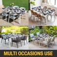 thumbnail image 5 of Navy Blue Black Geometric Table Cloths for 3 Foot Rectangle Tables, Abstract Art Modern Line Patio Waterproof Elastic Fitted Tablecloths, Washable Rectangular Table Cover for Camping, 5 of 8