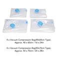 thumbnail image 2 of 8Pcs Vacuum Storage Bags, Space Saver Bags with 1 Manual Vacuum Air Pump Vacuum Compression Bags for Clothes, Bedding, Pillows, Comforters, Blankets Storage, 2 of 9