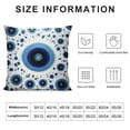 thumbnail image 5 of HENGT Evil Eye Boho Pillow Case Square Pillowcase Soft Throw Pillow Cover Home Decor for Living Room Couch Sofa Car Cushion Cover 18"X 18", 5 of 5