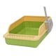 thumbnail image 4 of Bandeja de arena para mascotas con parte superior abierta, inodoro, fácil de limpiar, a prueba de salpicaduras, inodoro profundo Verde amarillo, 4 of 9