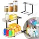 thumbnail image 4 of Estantes Los Organizadores Subsink Rack Box Almacenamiento Multifuncional Cabina Ajustable Doble Capa (estilo 2), 4 of 9