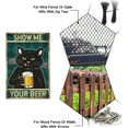 thumbnail image 4 of Cartel de hojalata vintage con texto "Muéstrame tu cerveza" de 8 x 12 pulgadas con diseño de gato retro, letreros decorativos de hojalata para pared, para el hogar, el bar, el club, la huerta, 4 of 7