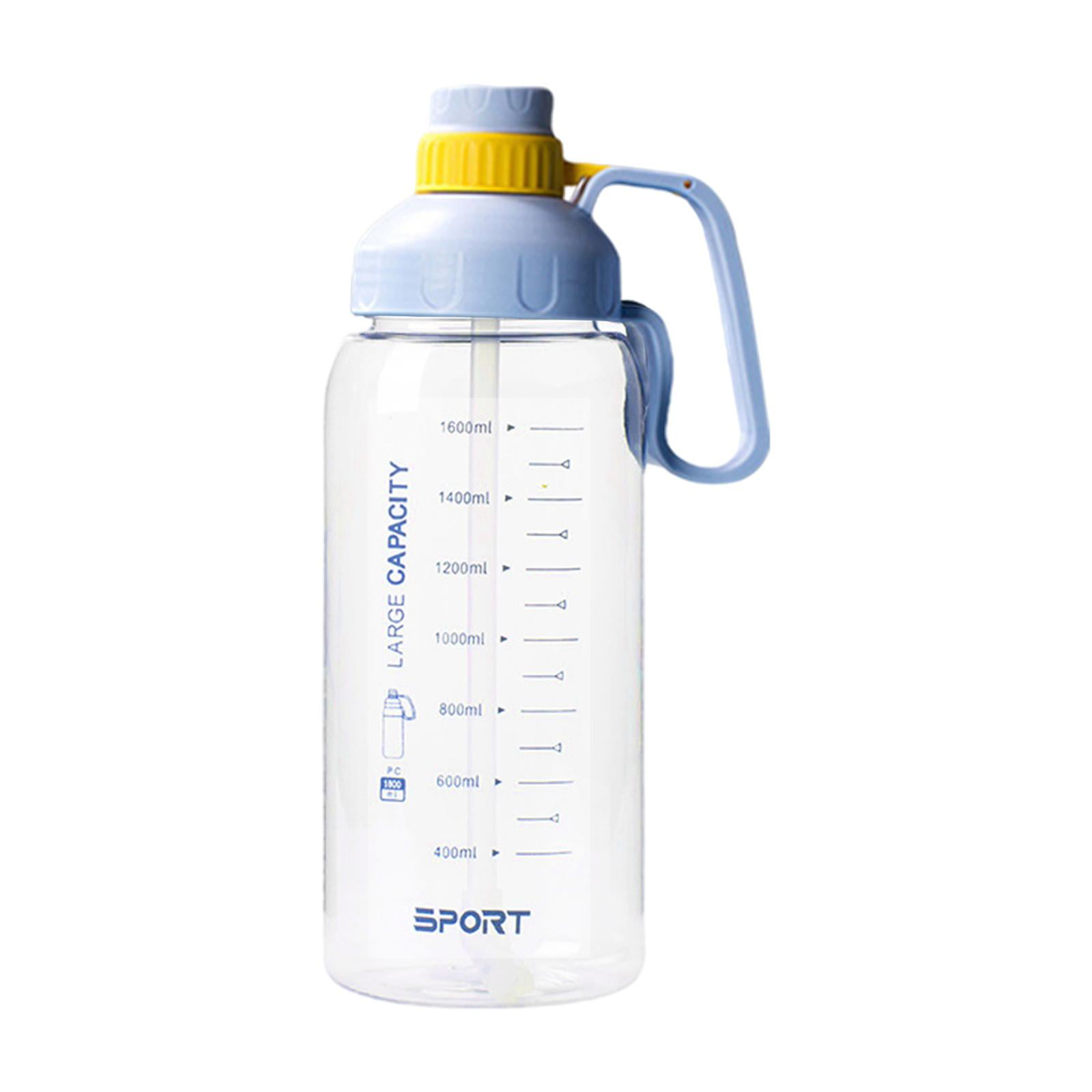 SUPERMALL 1.8L Motivational Water Bottle, Gym Bottle with Straw