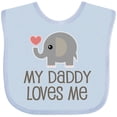 thumbnail image 3 of Inktastic My Daddy Loves Me Boys or Girls Baby Bib, 3 of 4