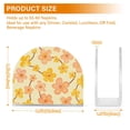 thumbnail image 3 of Yellow and Pink Floral Flowers Napkin Holders for Tables Napkin Stand Paper Holder Organizer Tabletop Tissue Box Dispenser, 3 of 8