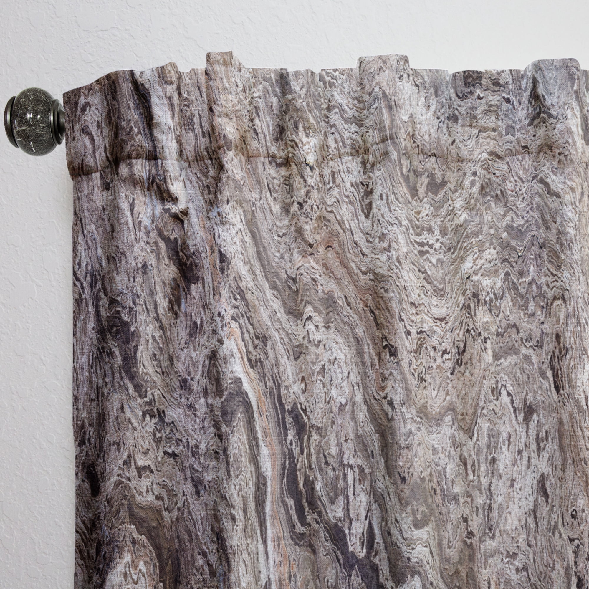 Designart 'Travertine Onyx Tile' Mid-Century Modern Curtain Panel