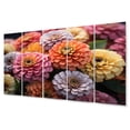 thumbnail image 2 of Designart "Vibrant Field of Colorful Zinnias" Floral Wall Art Prints Set, 2 of 5