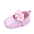 thumbnail image 4 of BRICH Baby Girls Soft Sole Wedding Dress Mary Jane Flats Shoes Light Baby Sneaker Shoes,Size 0-12 Months Red 9-12 Months, 4 of 7